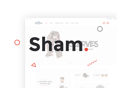 Sham - eCommerce UI/UX Design clothes ecommerce sell sham shop shoping sold store ui