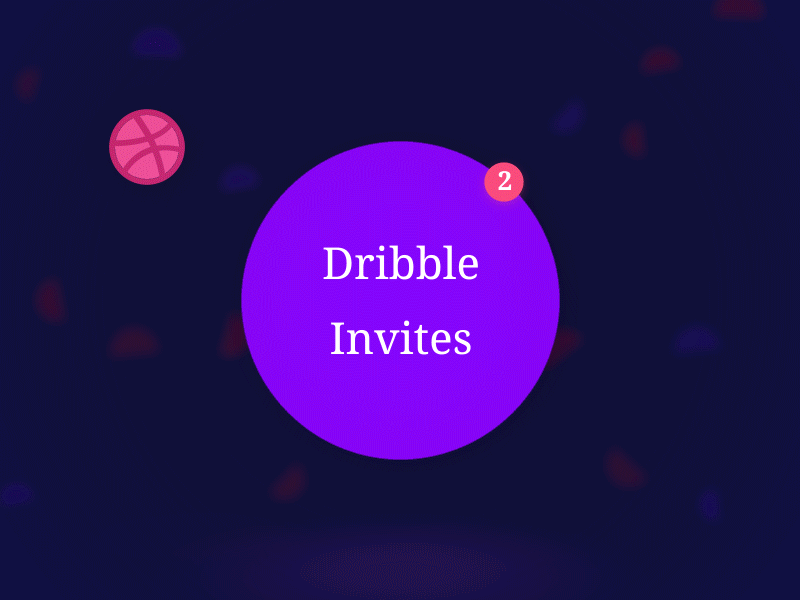 2x Dribbble Invitations after effects animation dribbble gif invitation invitations invite invites notification
