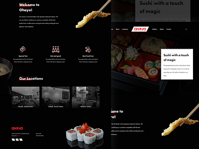 Sushi Restaurant Website 🍣