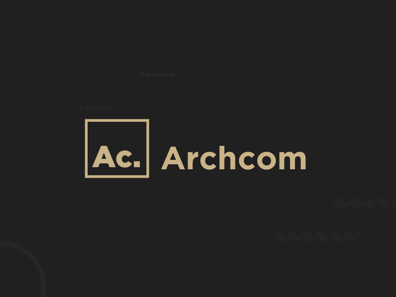 Archcom Logo arabic archcom branding consept illustration logo typography ui ux
