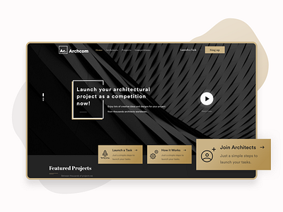 Archcom • Architectural Platform - UI/UX Design