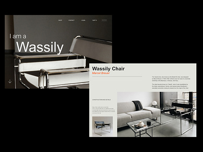 Wassily bauhaus clean design graphic design interior minimal ux web design website