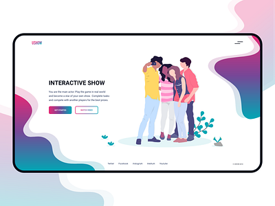 USHOW illustration landing landing page ui ux web