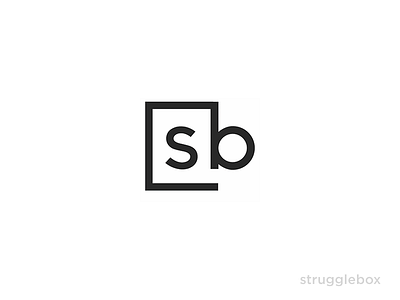 strugglebox Logo b box clean logo minimal s vector