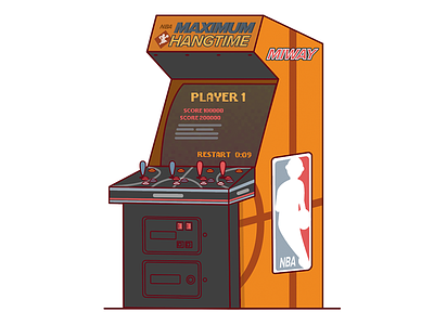 NBA Jam arcade art design gaming illustration illustrator vector