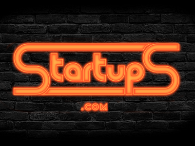 Neon Startups.com illustration illustrator logo neon sign startup logo startups