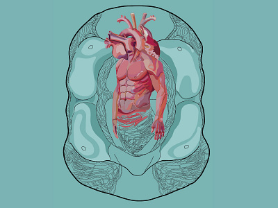 Metamorphose body illustration illustrator transformation