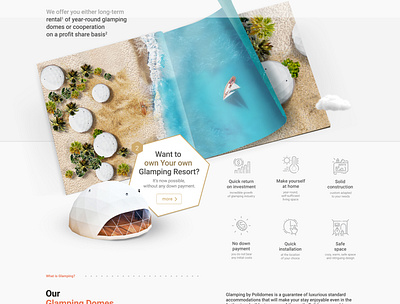 Polidomes / Glamping branding case study design graphic design key key visual kv