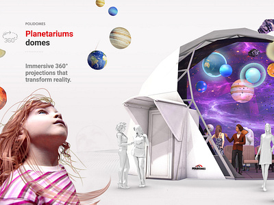 Planetariums domes design graphic design key visual planetarium