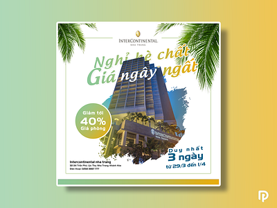 Intercontinental Nha Trang Ads ads design advertising banner ads design hotel photoshop sale vietnam
