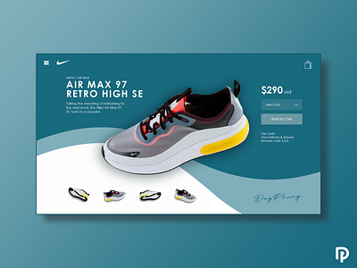 Clone UI Sneaker WebShop design page photoshop shoes store ui ux website design