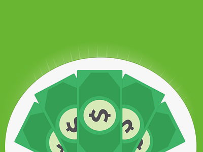 Dollar plate - CSS Animation included