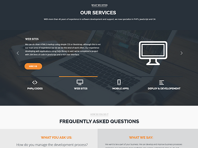 Company profile one page website