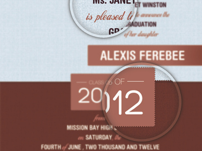 Graduation Invitation brown card graduation invite minimalist print typographical