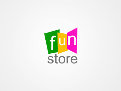 Fun Logo color fun green identity logo pink simple store yellow