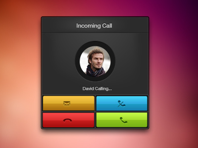 iPhone Call (PSD Freebie)