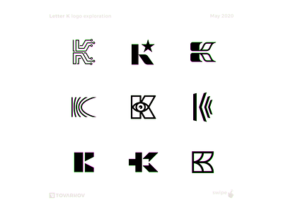 Letter K exploration k letter lettermark letters logo logodesign logodesigner logodesigns logodevelopment logoicon logoinspiration logomark logomarks logos logotype mark