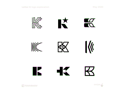 Letter K exploration by Oleksandr Tovarkov on Dribbble