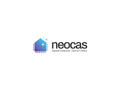 Neocas home house logo logo design logodesign logos logotype smart home smart house smarthome smarthouse tovarkovdesign