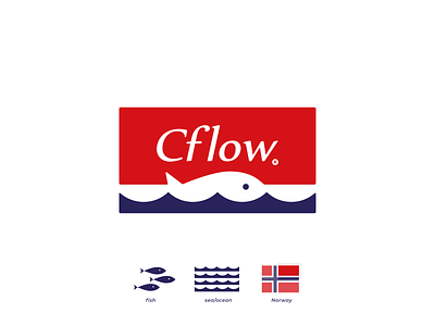 Cflow fish fisherman fishing logo logo design logodesign logos logotype norway ocean sea tovarkovdesign