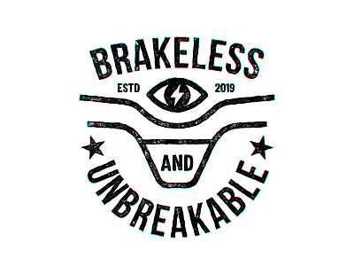 Brakeless & unbreakable badge bmx crest handlebar handlebars logo mtb street street rider tovarkovdesign
