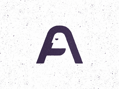 Argh a character face icon letter letterform logomark mark minimal negative space simple symbol