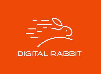 Digital Rabbit digital logo digital rabbit logo design concept logodesign rabbit logo