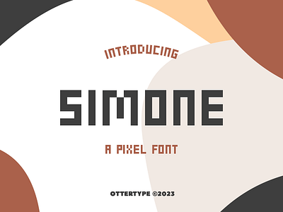 Simone - A Pixel Font 8bit application child children computer design digital display font futuristic game kid mathematic perfect pixel type typography