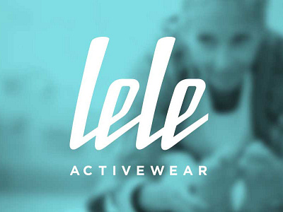 LeLe Activewear Logo active branding custom type design graphic design identity lettering lifestyle logo sports type typography