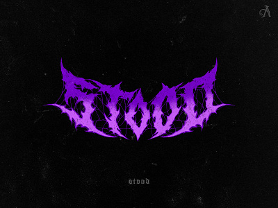 STOOD death metal design graphic design lettering logo logo type metal metal font metal logo type typography