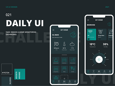 DAILY UI 021 | HOME MONITORING DASHBOARD dailyui dailyui021 dashboard dashboard ui design homemonitoring ui uxui