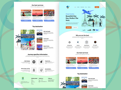 Travel landing page animation ecommerce design illustrations kids modern product design shopping app texture travel ui ux uidesign web design