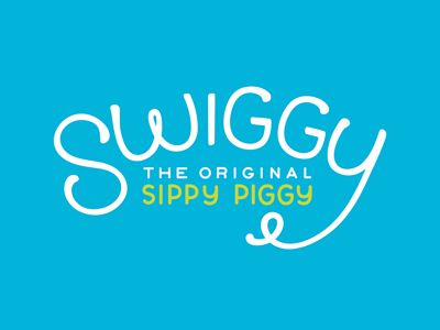 Swiggy Logo branding children logo packaging sippy cup