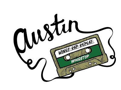 SXSW Snapchat Geofilter austin cassette snapchat wingstop