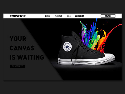 Daily UI #003 – Landing Page 001 converse dailyui landing page ui