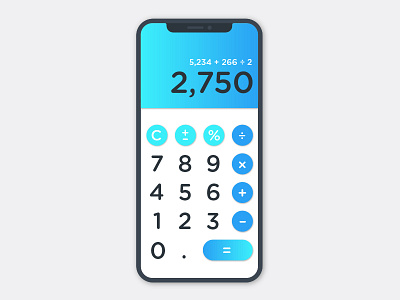 Daily UI #004 – Calculator 001 calculator dailyui ui uidesign