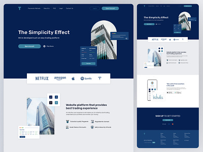 Landing page UI design design landing page lp prototype ui ux visual