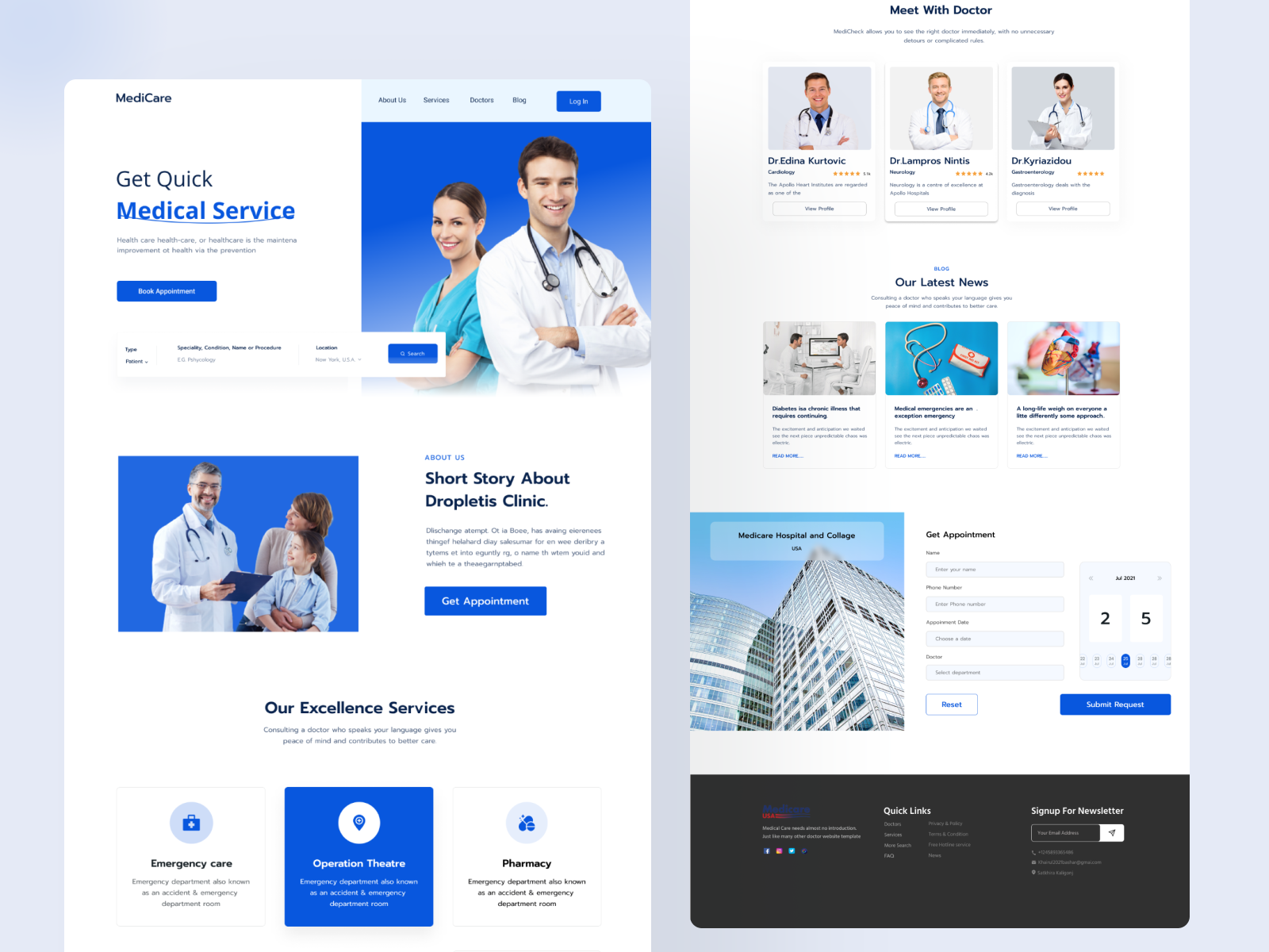 Medical Landin Page Design by Sheikh Shovon on Dribbble