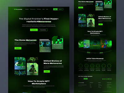 METAVERSE - Website Landing Page.