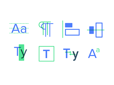Typography Course Icon Explorations