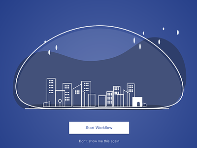 City under dome city cityline dome minimal networking networks nighttime outline illustration skyline tutorials workflow