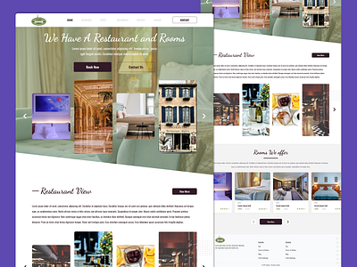 Restaurant and Rooms Website app app design app ui app ui design design illustration logo ui ui ux ui ux design website ui