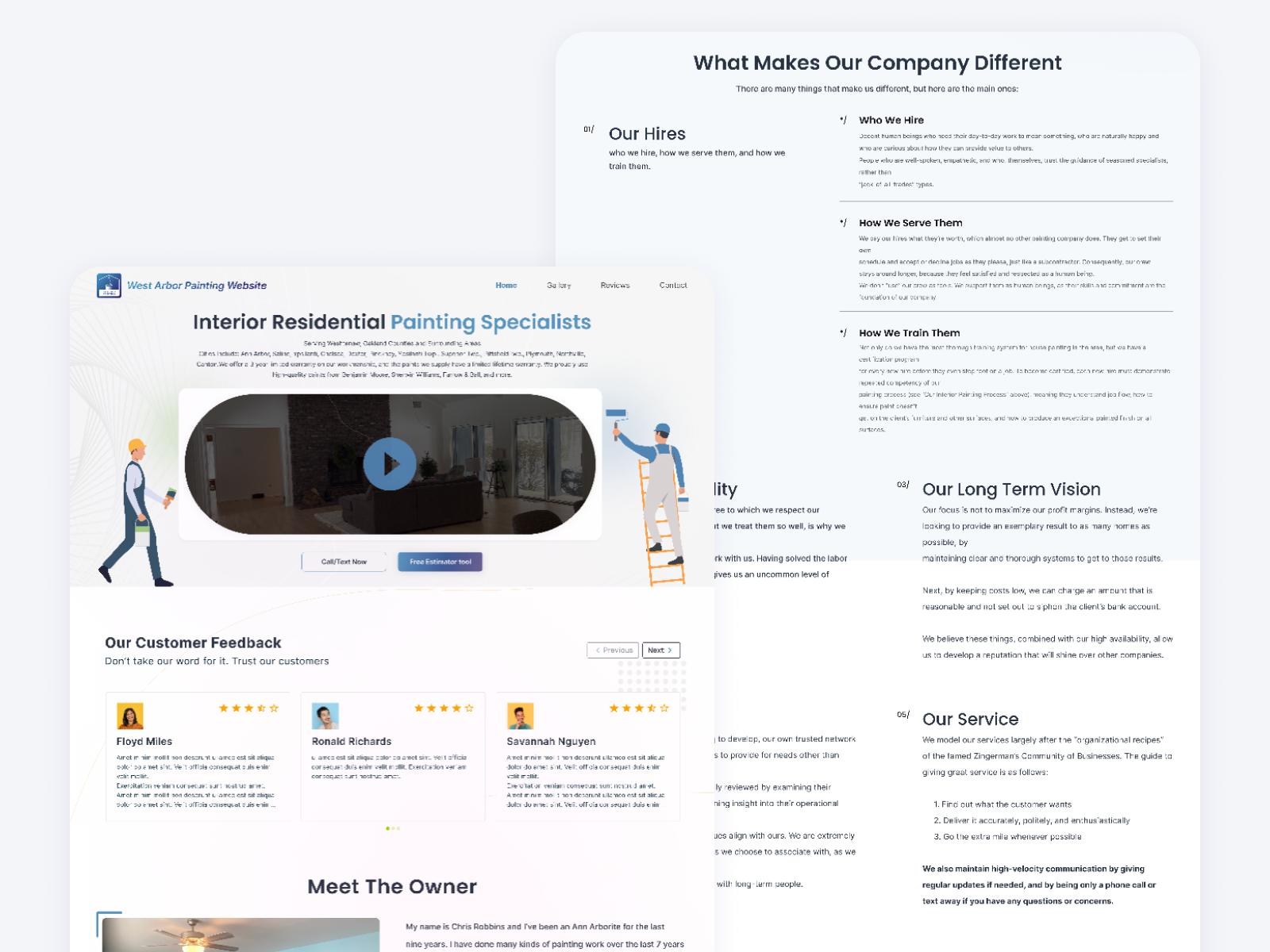 Painting site UI/UX by SK Rifat on Dribbble