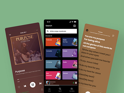 Browse thousands of Spotify Clone images for design inspiration | Dribbble