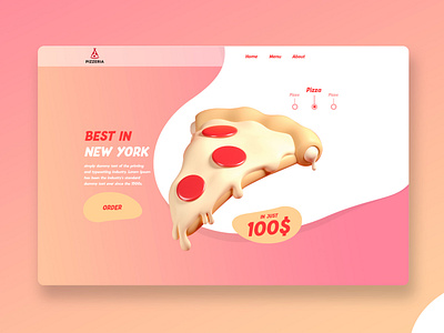 Pizza Web Design app branding clean design graphic design minimal pizza pizza design pizza hut pizza ui pizza web ui ux web website