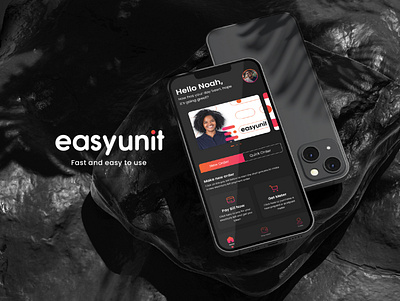 Easyunit ui design app branding design ui ux