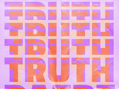 The Truth o' Daere Dilemma abstract art bold art poster challenge poster concept art print design design challenge digital art digital illustration poster graphic design illustration mindfullness poster orange print pink print purple print retro print texture print typo print typography poster vector vintage poster