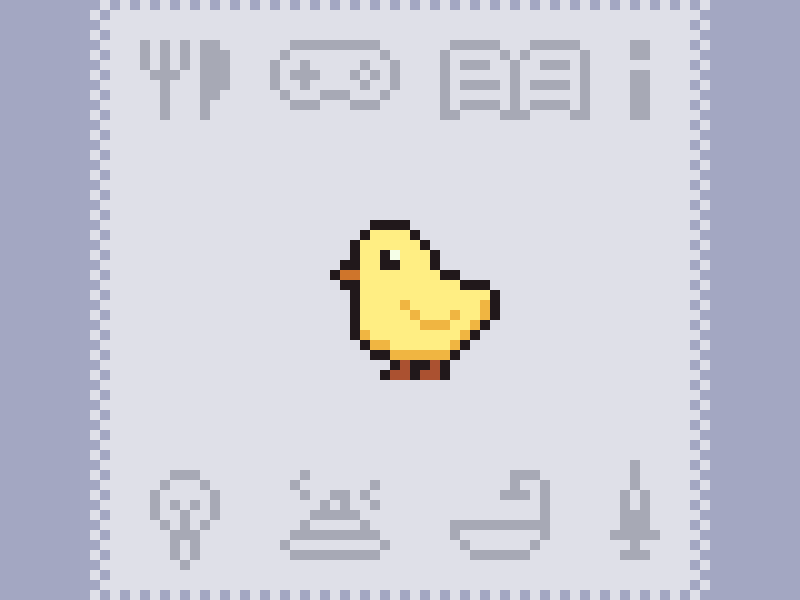 Tamagotchi Chicken aseprite chicken gif pixel pixel art pixelart tamagotchi