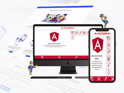 axcora school cms sekolah website gratis