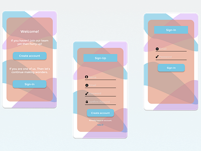 Sign-Up design ui